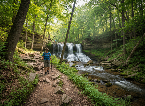 Dodge State Park Stephens Falls Trail